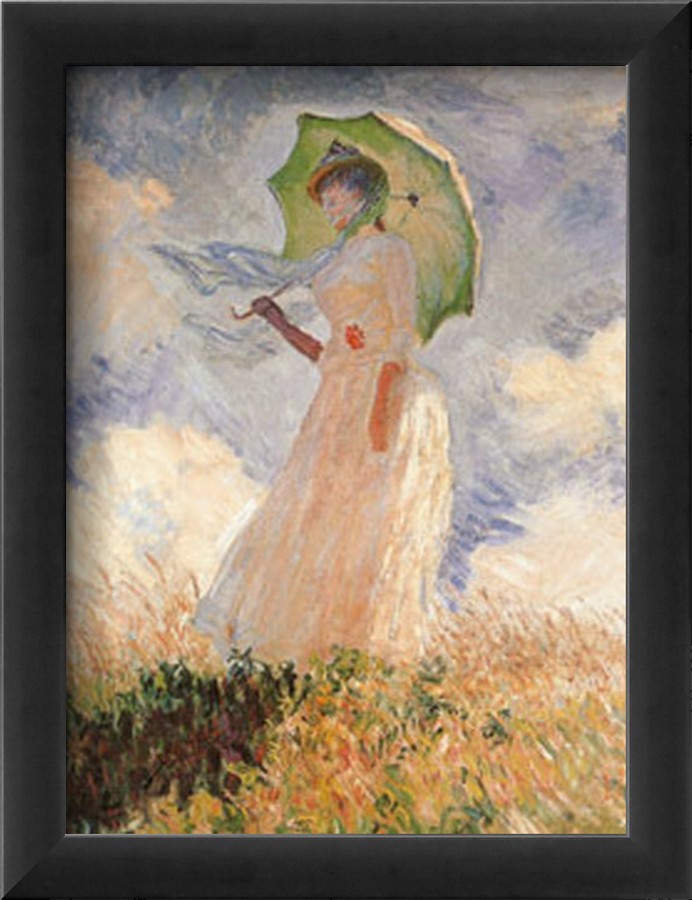Woman With Umbrella-Claude Monet Painting